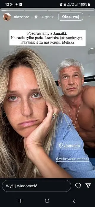 Screen InstaStories Aleksandry Żebrowskiej