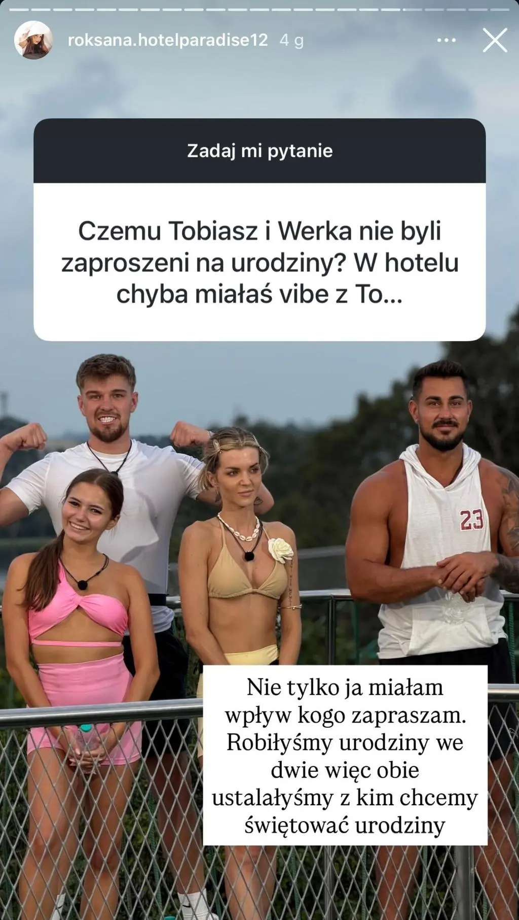 Roksana o urodzinach