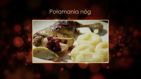 "Ugotowani 14". Konfitowana kaczka z jabłkami, kluskami śląskimi i karmelizowanymi owocami Pawła z Warszawy