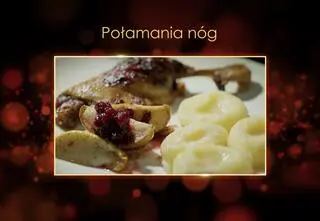 "Ugotowani 14". Konfitowana kaczka z jabłkami, kluskami śląskimi i karmelizowanymi owocami Pawła z Warszawy