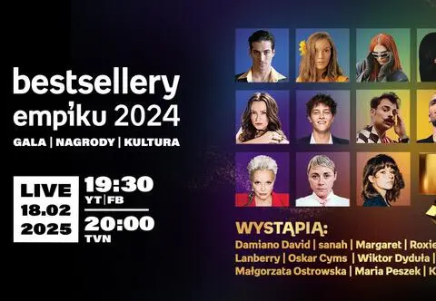 Bestsellery Empiku 2024 – kiedy i gdzie oglądać i kto wystąpi? Lista gwiazd gali