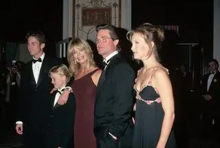 Goldie Hawn i Kurt Russell z dziećmi