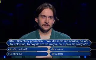 Remigiusz Kania w "Milionerach"