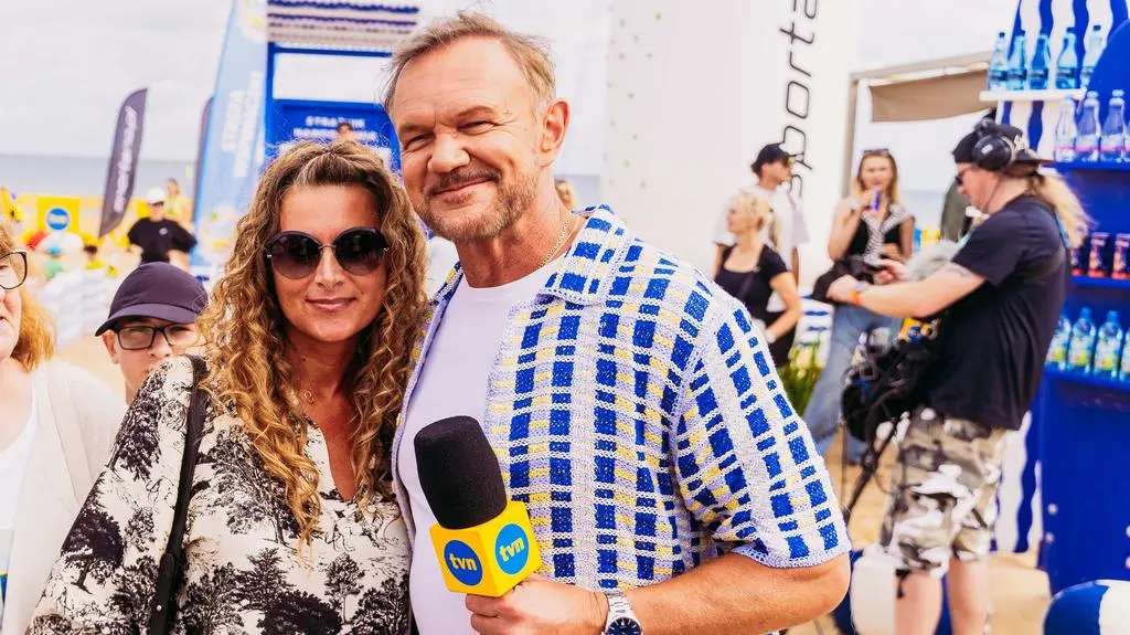 Projekt Plaża 2024 - Gdańsk Stogi: Cezary Pazura z fanką