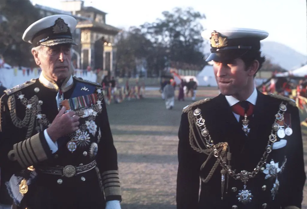 Lord Louis Mountbatten i Karol III