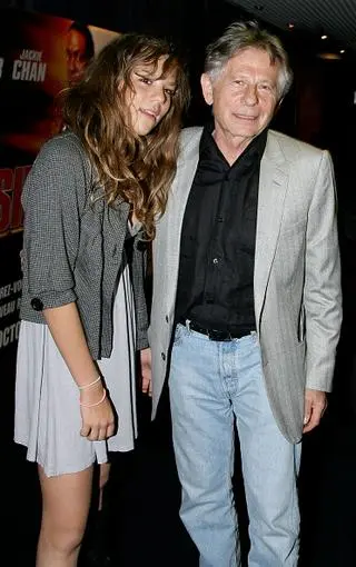 Morgane Polański z Romanem Polańskim