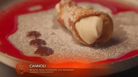 Maja Koriat: Cannoli Sycylijskie z sezamem, ganache czekoladowym i sosem malinowym