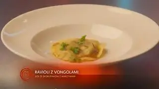 Ravioli z vongolami