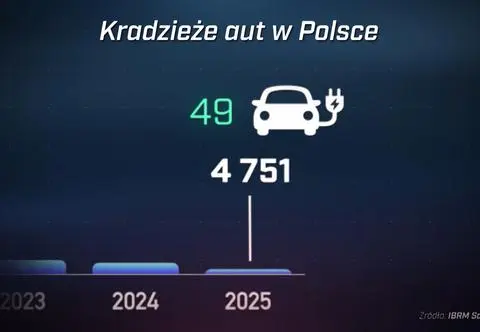 Złodzieje samochodów biorą się za elektryki. Jest akt oskarżenia po odkryciu dziupli