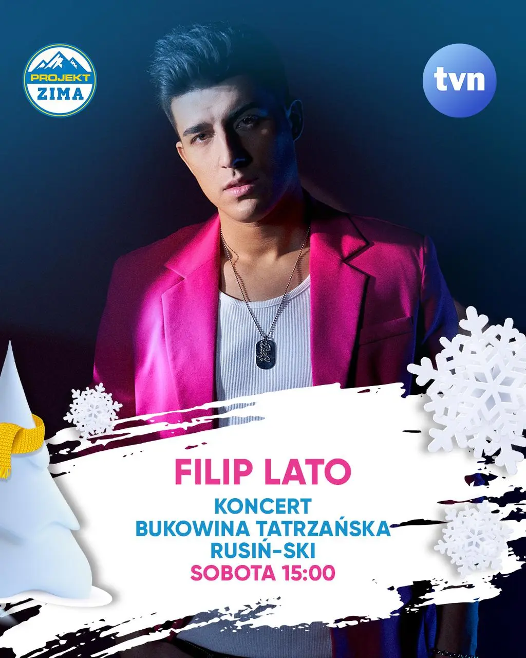 Koncert Filipa Lato - Projekt Zima TVN w Bukowinie Tatrzańskiej