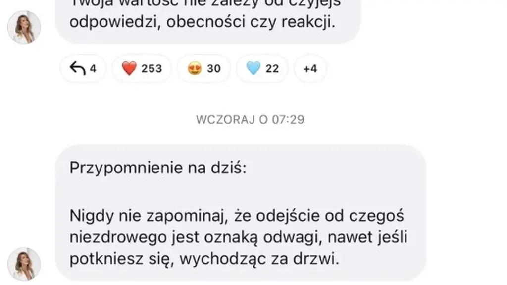 Pola Wiśniewska na kanale nadawczym