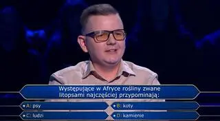 "Milionerzy", odc. 773. Co przypominają litopsy? Pytanie za 20 tysięcy złotych