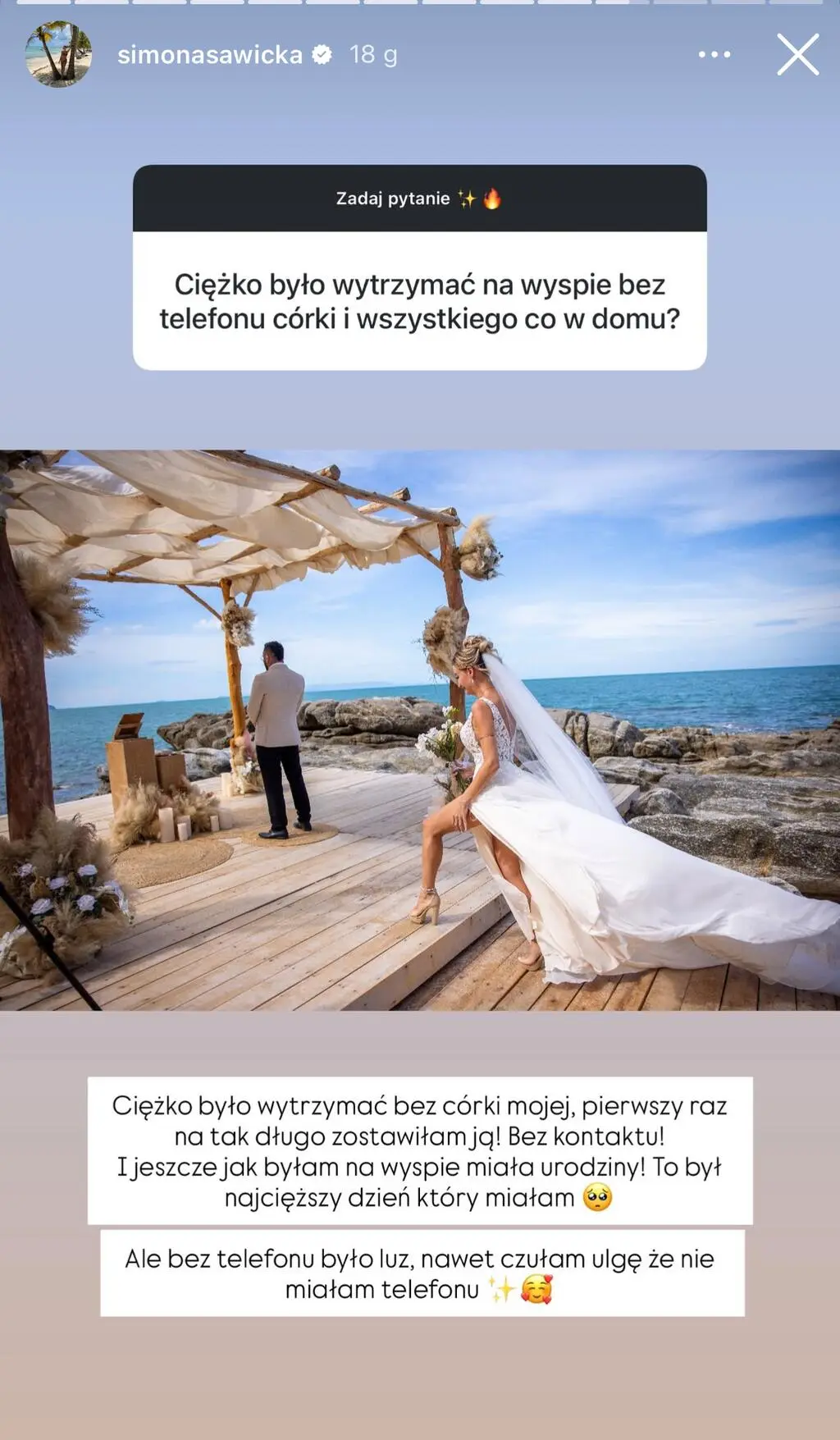 Simona ze "Skoku na głęboką wodę" o rozłące z córką