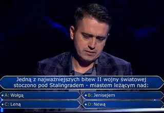 "Milionerzy". Pytanie o rzekę, nad którą stoczono bitwę pod Stalingradem