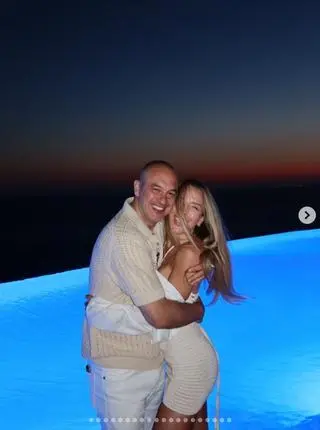 Ewa Chodakowska z mężem w Grecji