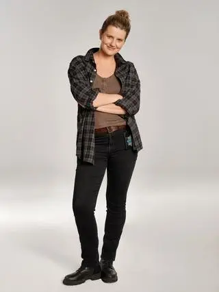 Zofia Zborowska-Wrona jako Agata Bożyk-Lis w serialu "Młode gliny"