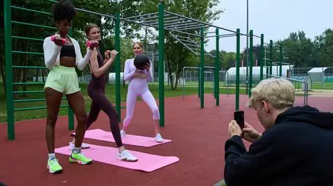 Top Model. Sportowa sesja z Tymkiem Zimnym