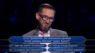 „Milionerzy”. Kontrowersyjny cytat wart 250 tysięcy! 