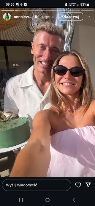 Robert Lewandowski świętował urodziny wraz z rodziną