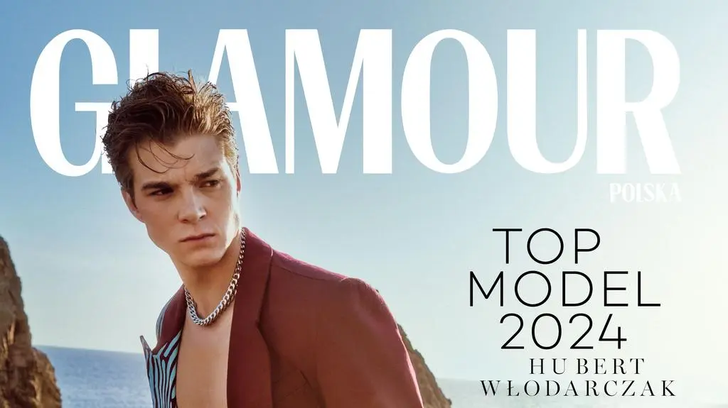 Top Model: Hubert Włodarczak na okładce Glamour