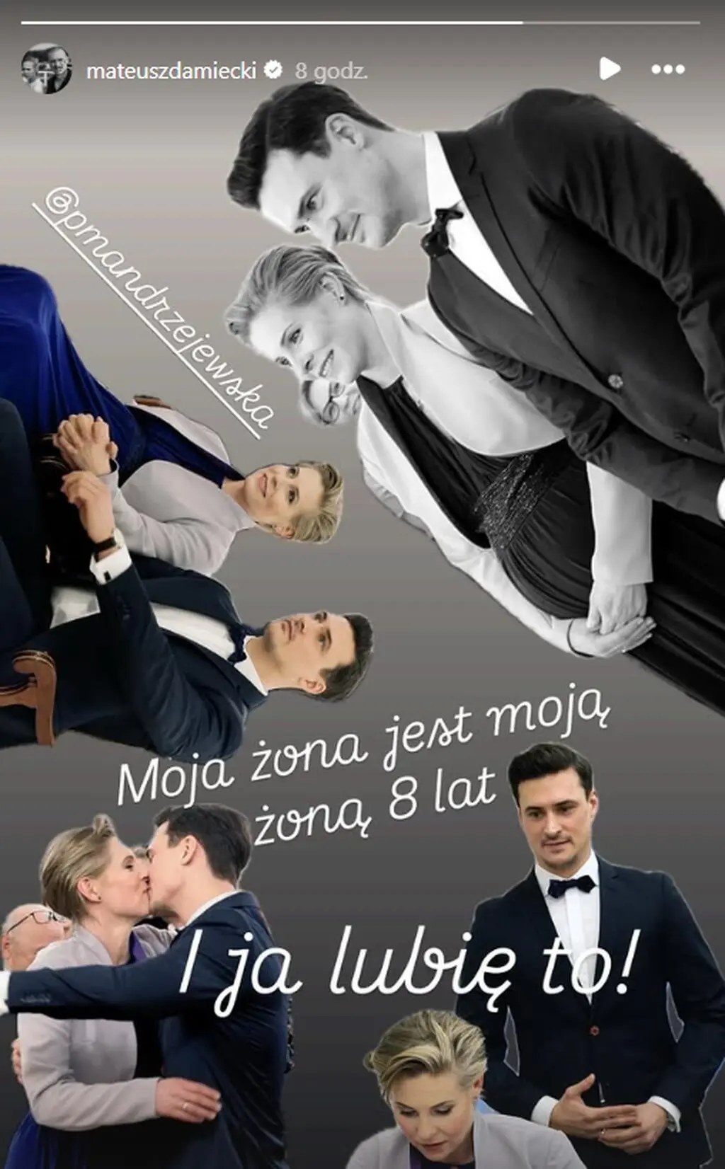 Mateusz Damięcki świętuje 8. rocznice ślubu