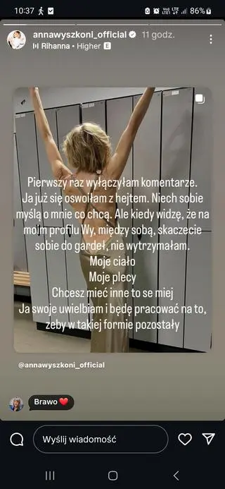 Screen InstaStories Anny Wyszkoni