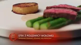 Stek z polędwicy wołowej z sosem pieprzowym