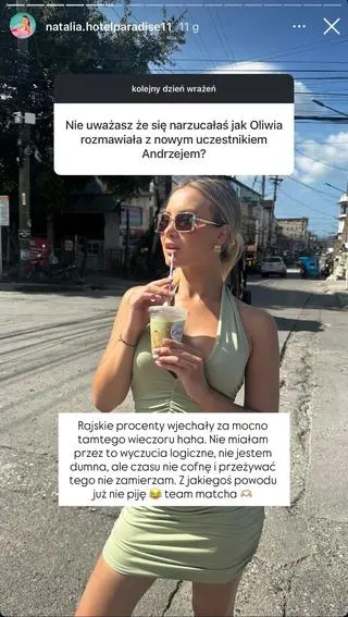 Natalia o zachowaniu w "Hotelu Paradise"