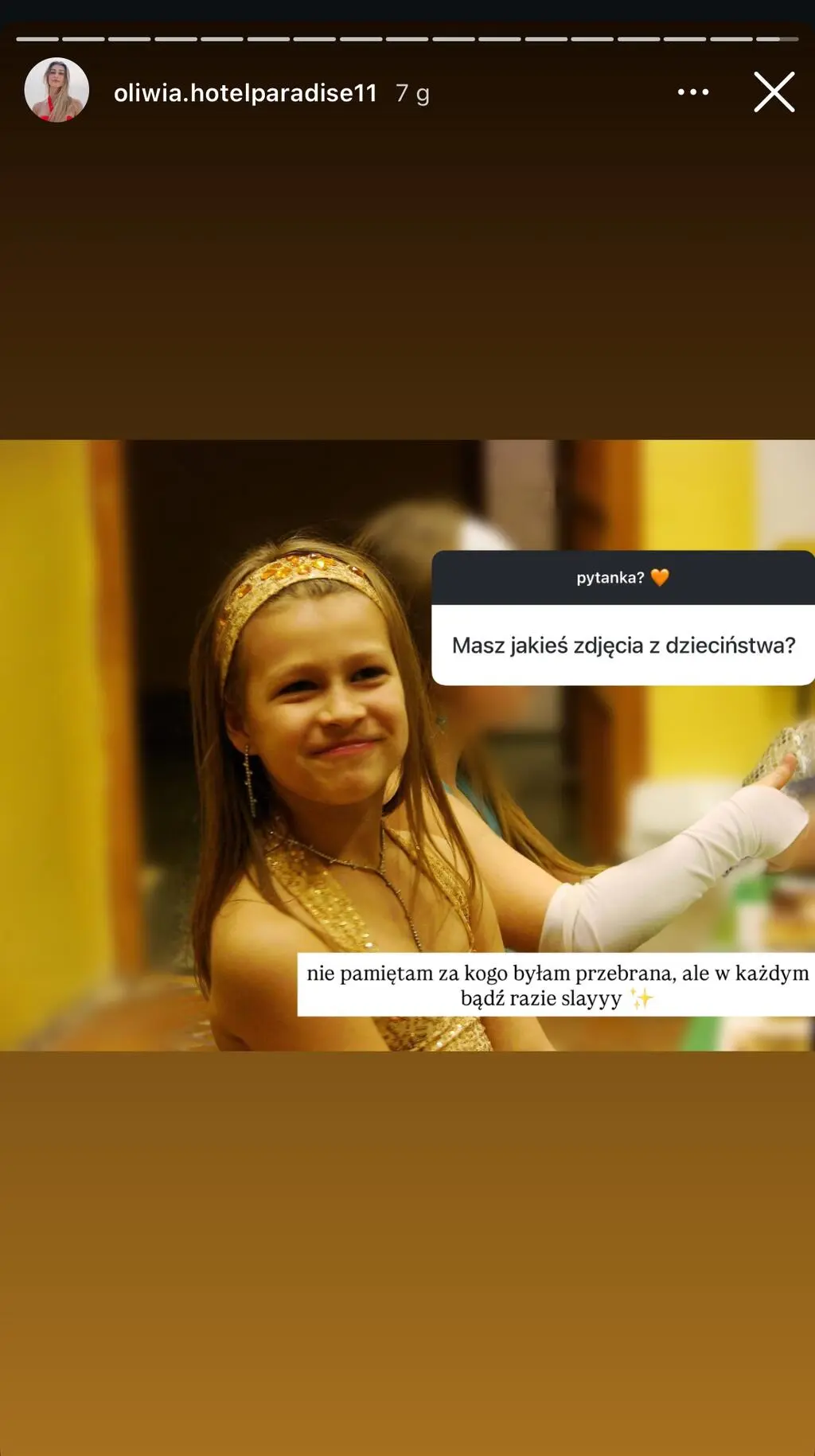 Oliwia w dzieciństwie