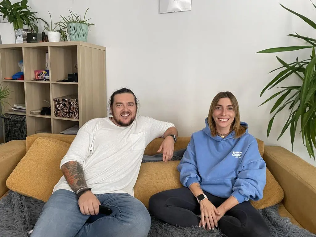 Joanna Piłat i Kamil Mandat w "Gogglebox. Przed telewizorem"