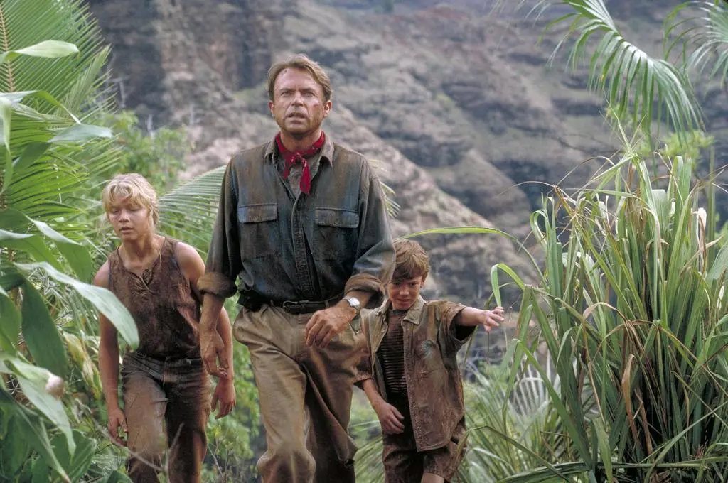 Sam Neill w filmie "Park Jurajski"