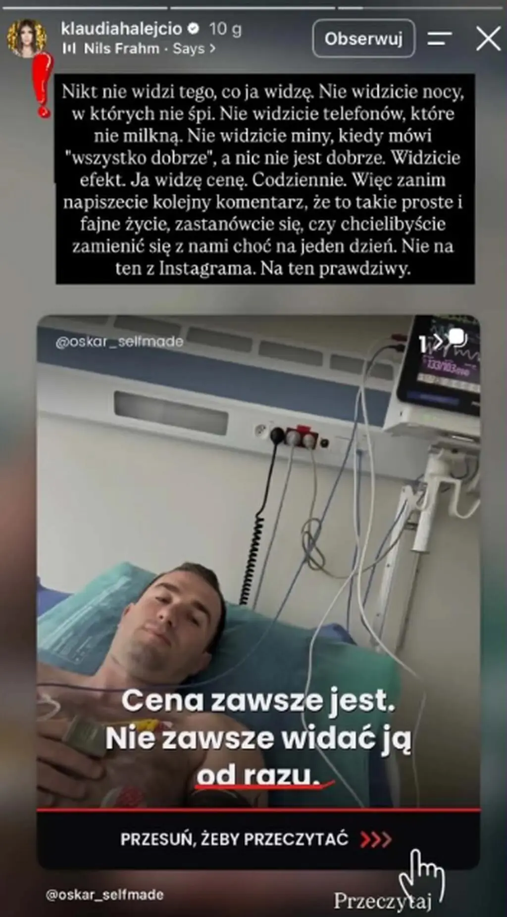 Klaudia Halejcio odpowiedziała internautom