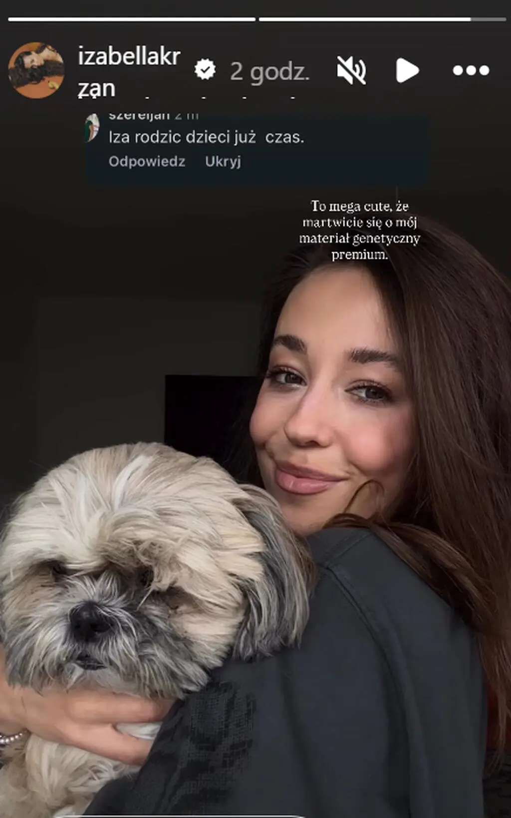 Izabella Krzan odpowiedziała na komentarz
