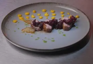 Eryk Beroud: Kaczka z puree marchewkowym i sosem żurawinowym