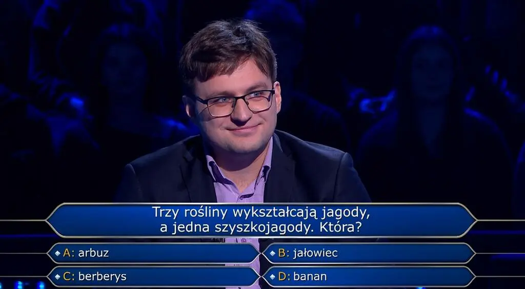 "Milionerzy", odc. 778. Która roślina wykształca szyszkojagody?