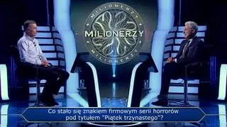 Milionerzy: Gładki początek gry Radka. Znajomość horrorów się przydaje