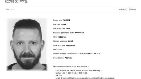 Paweł Kozanecki poszukiwany przez policję