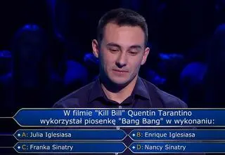 "Milionerzy", odcinek 779. Pytanie o piosenkę w filmie "Kill Bill" za 40 tysięcy złotych