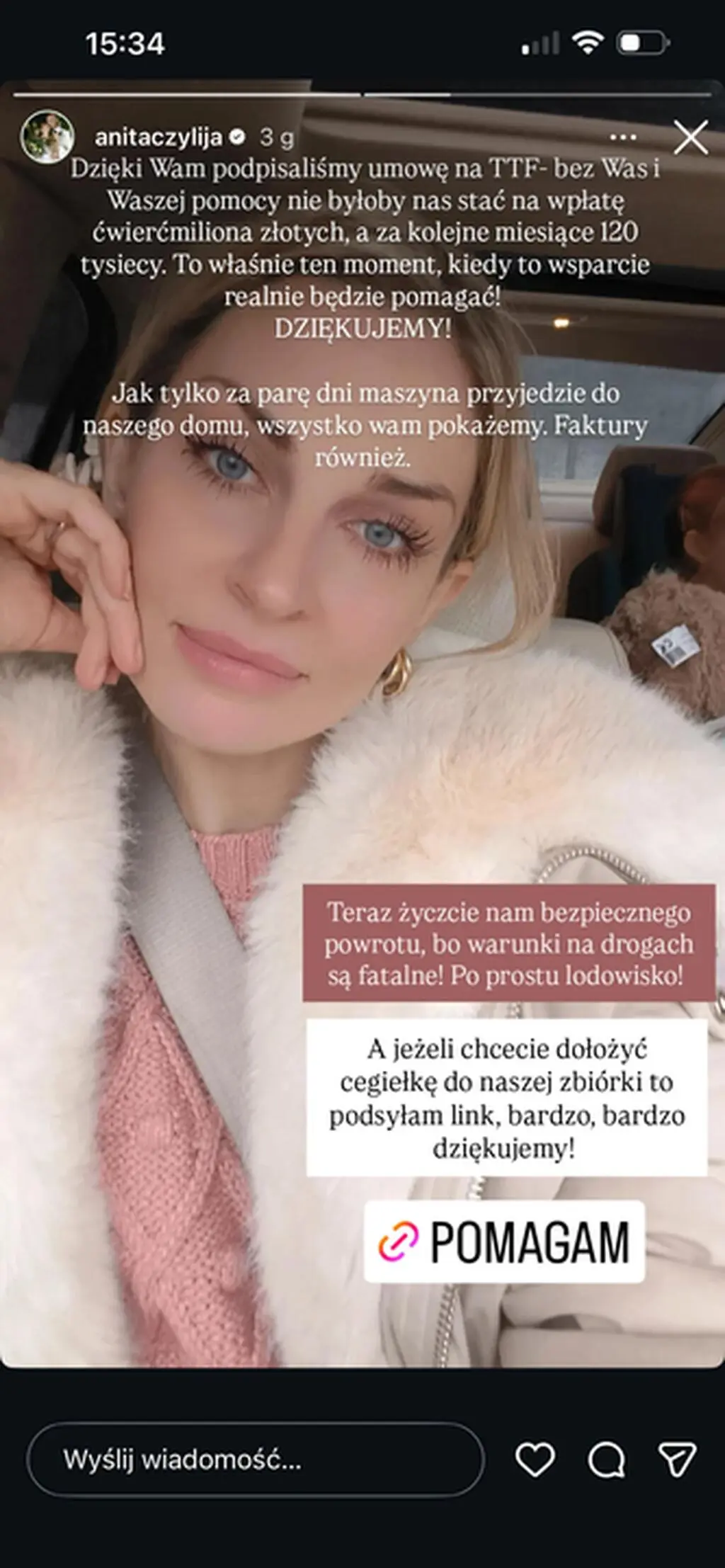 Anita Szydłowska-Szymaniak zabrała głos po otrzymaniu wyników męża