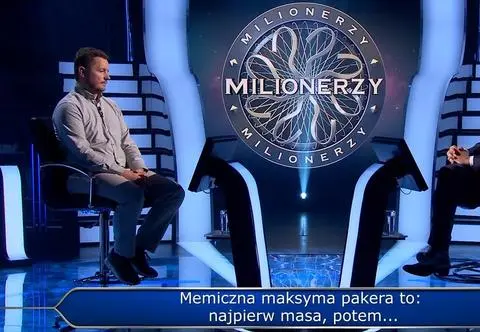 Memiczna maksyma pakera, neuroprzekaźnik, autor "Trans-Atlantyku". Znasz odpowiedzi na pytania z 768. odcinka "Milionerów"? 