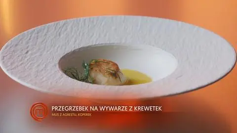 Barbara Tomkowiak: Przegrzebki na wywarze z krewetek z agrestem