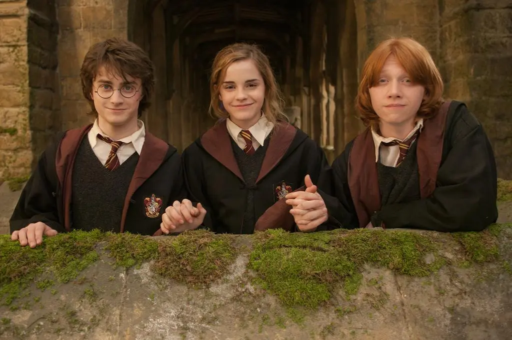 Daniel Radcliffe, Emma Watson i Rupert Grint w filmie "Harry Potter"