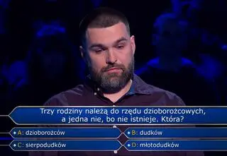 "Milionerzy". Kości stępu, pręgowanie tygrysie i odmiana dyni. Znasz odpowiedzi na te pytania z biologii?