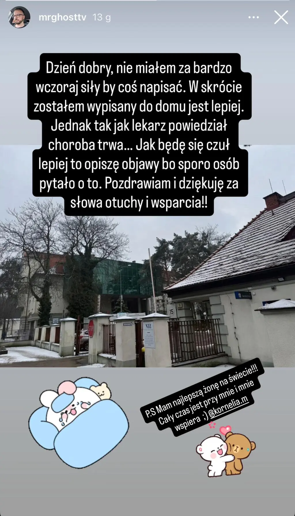 Marek Różański wyszedł ze szpitala