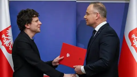 Aktor Jesse Eisenberg nie wygrał Oscara, ale otrzymał polskie obywatelstwo z rąk Andrzeja Dudy