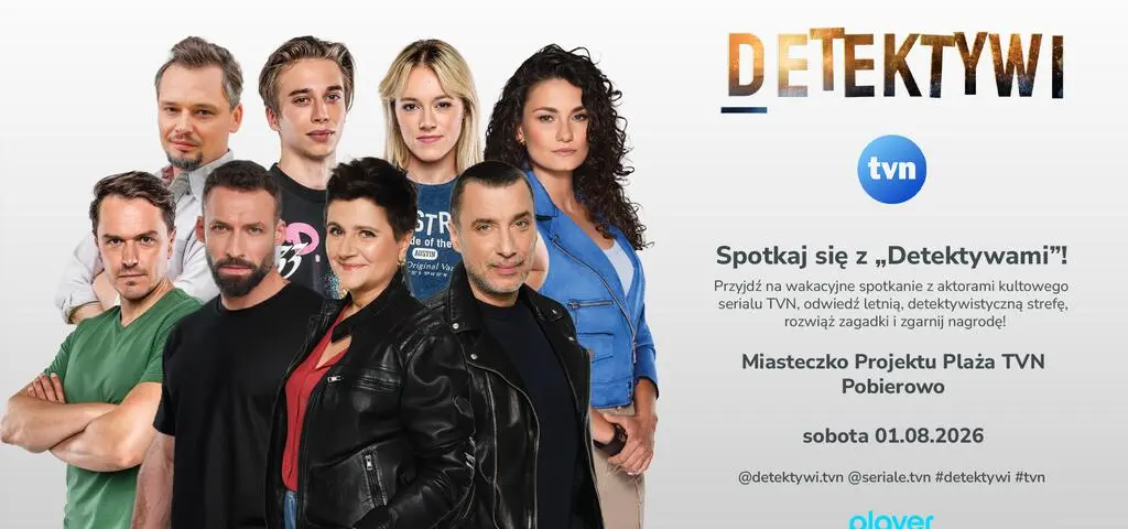 Wielki wakacyjny zlot fanów "Detektywów"! Aktorzy spotkają się z widzami nad morzem