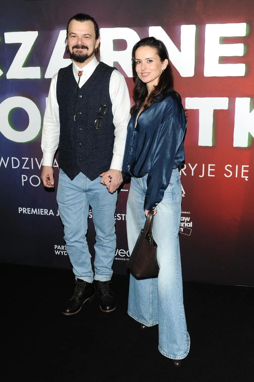 Dawid Ogrodnik z żoną