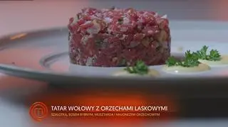 Krojony Tatar Wołowy z Orzechem Włoskim