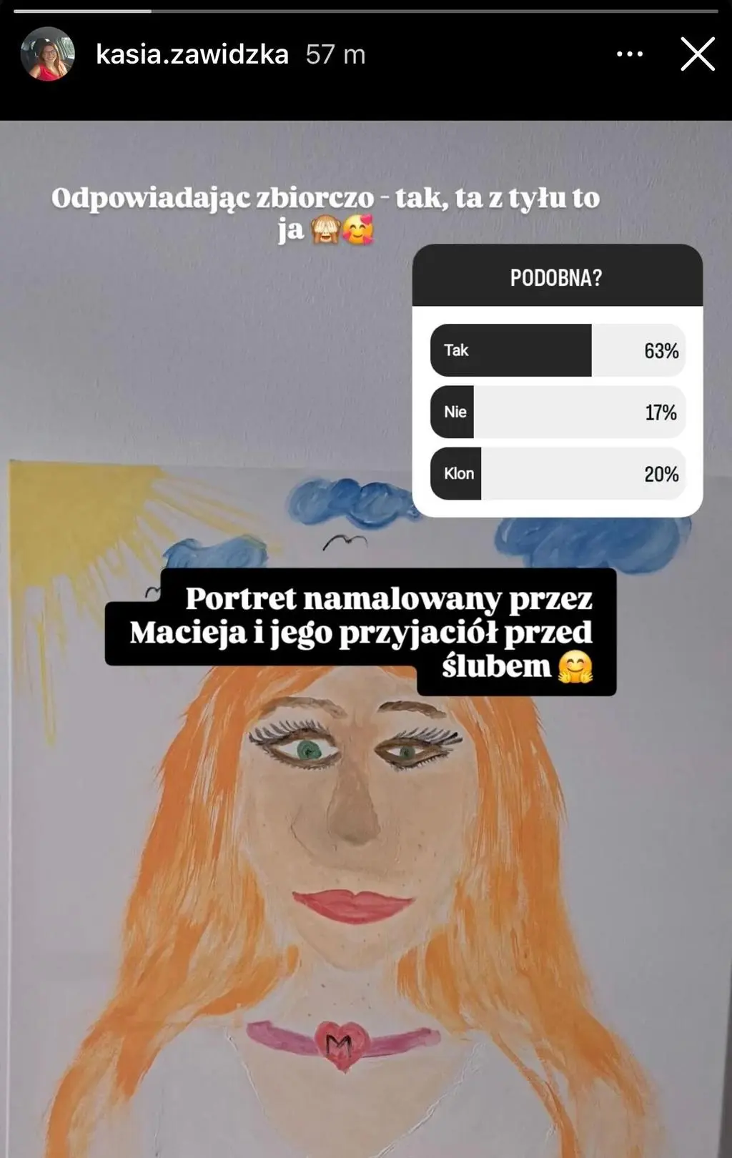 "Ślub od pierwszego wejrzenia 11" - Katarzyna Zawidzka opowiedziała o obrazie namalowanym przez Macieja