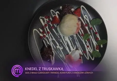 Eryk Beroud: Knedle z truskawkami i sosem z białej czekolady